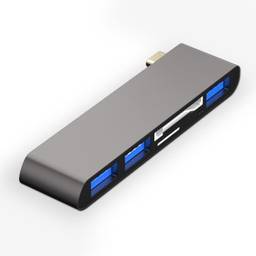 SZAMBIT USB C Hub,5 Portas Ultra Slim Data Tipo C Hub com 3 USB 3.0, TF/Micro SD Card Reader Splitter USB Portátil Compatível com MacBook Pro/Air, Laptop, PS5/PS4 e Outros Dispositivos Tipo C