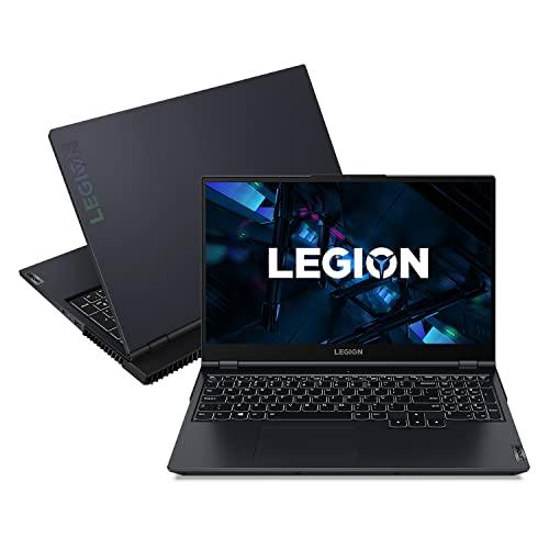 Lenovo Notebook Gamer Legion 5i i7-11800H 8GB 512GB SSD PCIe RTX3060 6GB W11 15.6" Full HD 82MH0001BR, Azul e Preto