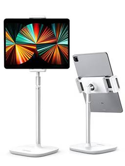 UGREEN Suporte de tablet para mesa suporte ajustável de liga de alumínio suporte de mesa suporte de mesa compatível com iPad Pro 12.9, iPad Air Mini 5 4 3, E-Book Reader