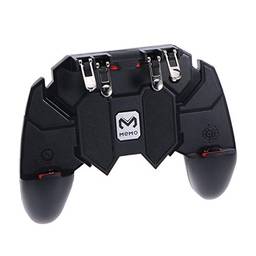Controle de jogo móvel Hemobllo AK66 com seis dedos para controle de jogo móvel multifuncional, controle de videogame para comer frango (Preto)
