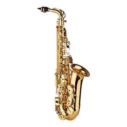 Henniu AS200 Eb Saxofone Alto Latão Laqueado Sax Alto Instrumento de Sopro com Estojo de Transporte Alças Escova de
