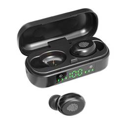 Fone de Ouvido Bluetooth 5 Sem Fio Intra-auricular Running Headphone (black(preto))