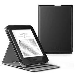 WB Capa Novo Kindle 11ª Geração Silicone Flexível e Sensor Magnético Vertical Preta (Não compatível com Kindle 10ª Geração, Kindle Paperwhite e Kindle Oasis)