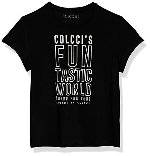 Camiseta Estampada Colcci Fun, Meninas, Preto, 10
