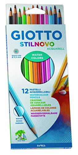Lápis de Cor Aquarelável Giotto Stilnovo Acquarell com 12 cores