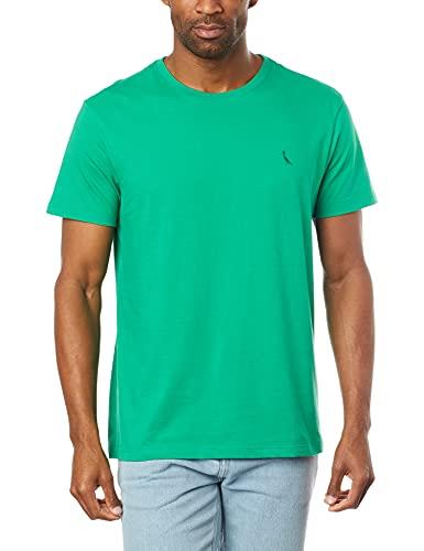 Reserva Básica Gola Careca Camiseta, Masculino, Verde Bandeira, M