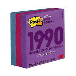 Bloco Adesivo Post-it Coleção Anos 90-3 Blocos