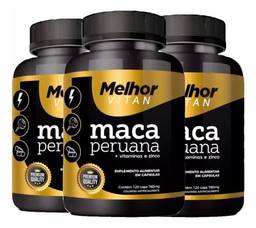 Kit 3 Maca Peruana Original Premium Melhor Vitan C/360