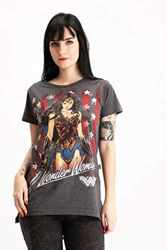 Camiseta Wonder Woman, Piticas, Unissex, Preto, BLP