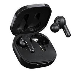 Fones de ouvido Bluetooth sem fio com microfone, QCY T13 TWS à prova d'água no ouvido ENC cancelamento de ruído, graves profundos, botões de ouvido com controle de toque, fone de ouvido estéreo 40H HiFi para Android iPhone, branco