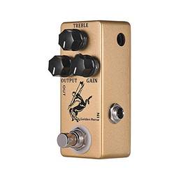 RuleaxAsi Golden Horse Guitarra Overdrive Efeito Pedal Shell Full Metal True Bypass