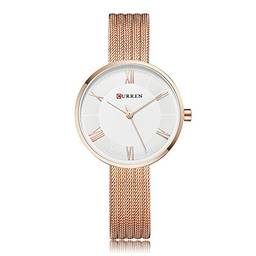 Cuculo Moda Relógios de luxo de luxo em aço inoxidável Quartz 3ATM Mulher impermeável Casual Relógio de pulso simples Relogio Feminino