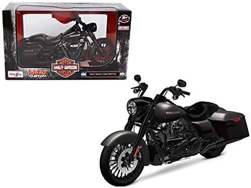 2017 Harley Davidson King Road Special Black Motorcycle Model 1/12 by Maisto