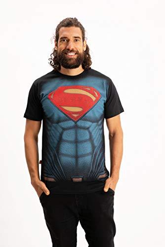 Camiseta Superman, Piticas, Unissex, Preto, GG