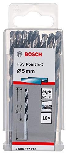 Brocas Metal Bosch Aço Rápido HSS-PointTeQ 5,0mm