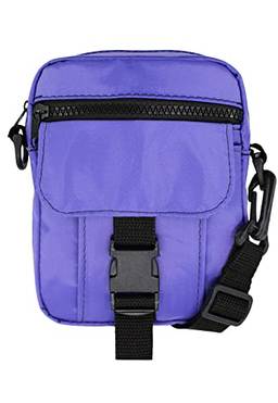 Shoulder Bag Lenna's Bolsa Transversal de Nylon LE07 Roxa