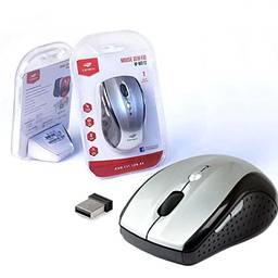 C3 TECH M-W012SIV2 Mouse sem Fio com Tecnologia Free Smart Link, Prata, até 1600 DPI, 40 x 65 x 105 mm