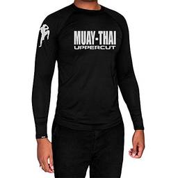 Uppercut Camisa Muay Thai Térmica Proteção Solar, G, Preta