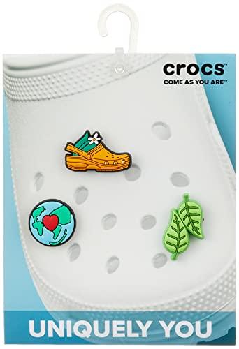 Charms Para Calçados Crocs Multicolorido adulto-unissex, Happiest Nature, 3-Pack
