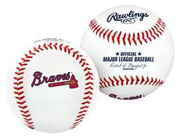 Bola de Beisebol com logotipo do time Atlanta Braves da MLB, oficial, branco