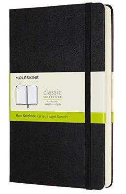 Moleskine Caderno expandido clássico, capa dura, grande (12,7 cm x 21 cm) liso/branco, preto, 400 páginas