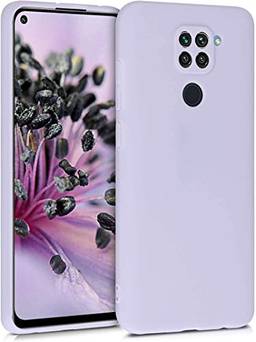 Capas de silicone TPU compatível com Xiaomi Redmi Nota 9 - Tampa de telefone de proteção flexível macia (lavender)