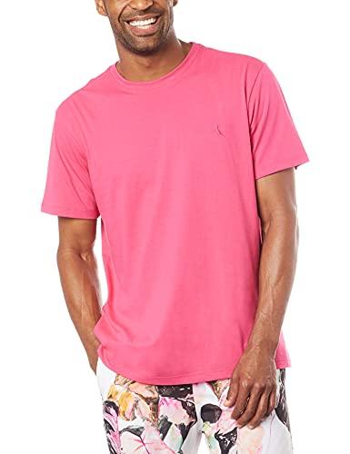 Reserva Básica Gola Careca Camiseta, Masculino, Rosa (Pink), M