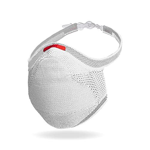 Máscara Fiber Knit Sport + Filtro de Proteção + Suporte (Branco, M)