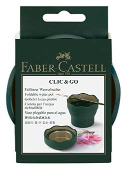 Faber-Castell Copo de água Clic & Go Artist - Verde escuro