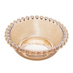 WOLFF Pearl Conjunto de 3 Bowls de Cristal, Laranja (Âmbar), 14 x 5 cm