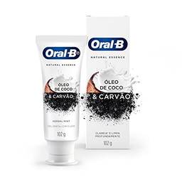 Creme Dental Oral-B Natural Essence Com Óleo de Coco e Carvão 102g