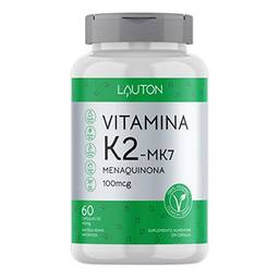 Vitamina K2 Mk7 - Menaquinona 100mcg - 60 Capsulas - Lauton