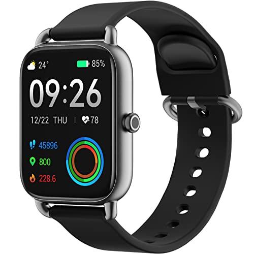 HAYLOU RS4 Smartwatch para homens e mulheres, 1,78 "AMOLED HD Touchscreen Watch com SpO2/frequência cardíaca/monitor de sono, mostradores personalizados, rastreador de fitness IP68, smartwatch esportivo para telefones iOS Android