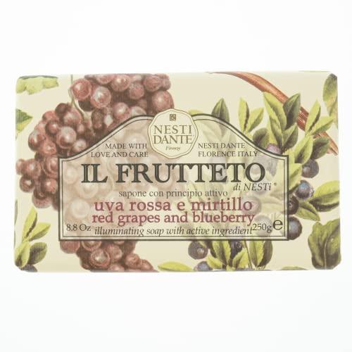 Sabonete Barra Il Frutteto Uvas Vermelhas e Mirtilo, Nesti Dante, Natural, Nesti Dante, Na