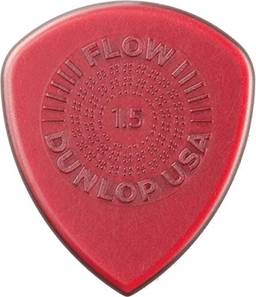 Jim Dunlop Palhetas de guitarra Flow Standard Grip 1,5 mm (549R1.5)