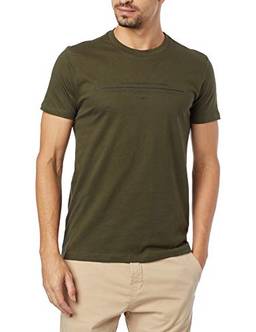T-Shirt Cotton Fine Care Instruction Classic Mc Verde Militar P