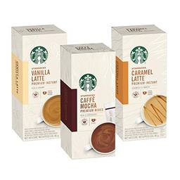 Kit de Lattes Solúveis Premium Starbucks - 12 unidades