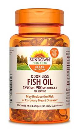 Ômega 3 Fish Oil Odorless Premium 1290mg - 72 Cápsulas