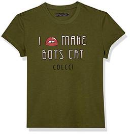 Camiseta Estampada Colcci Fun, Meninas, Verde Mailon, 10