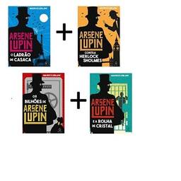 Kit Livros Arsène Lupin (ladrão De Casaca + Contra Herlock Sholmes + Os Bilhões De Arsene Lupin + A Rolha De Cristal)