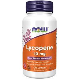 NOW Foods - Licopeno 10 mg - 120 Cápsulas em gel