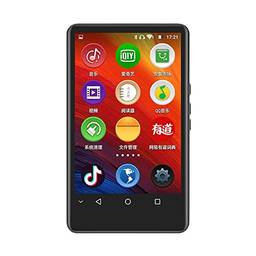 Ruizu h6 android wifi mp3 player com bluetooth tela de toque completa 4 polegadas music mp4 player com alto-falante, fm, e-book, gravador, vídeo (Memória 8G integrada)