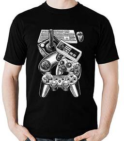 Camiseta Controles Video Game Gamer controle Camisa Blusa