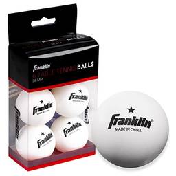 Franklin Sports 57100 1 Star Table Tennis Balls (pacote com 6), 38 mm