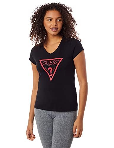 T-Shirt Silk Triang Vazado, Guess, Feminino, Preto, M