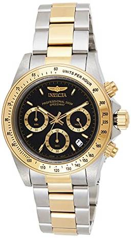 Invicta Relógio masculino 9224 Speedway Collection cronógrafo em tom dourado série S, Ouro, aço inoxidável, 9224
