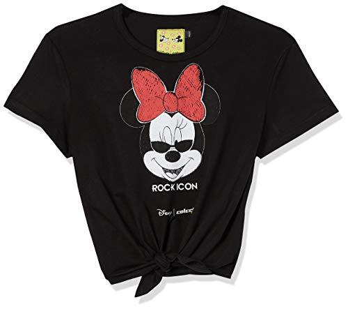 Colcci Fun Camiseta Disney: Minnie Rock Icon, 10, Preto