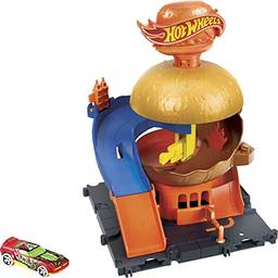 Hot Wheels Pista de Brinquedo Lanchonete de Hambúrgueres