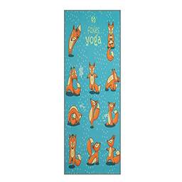 Dabey Tapete de ioga com linha de posição antiderrapante dobrável lavável toalha de yoga cobertor de fitness,Tapete de yoga