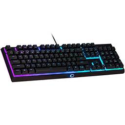 Teclado Gamer Cooler Master MK110 RGB, Switches Mem-chanical Lineares, 26-Key Anti-Ghosting, Layout BR-ABNT2
